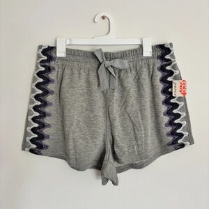 Free People Movement Size XL Shorts Feeling Wavy Heather Grey Combo NEW